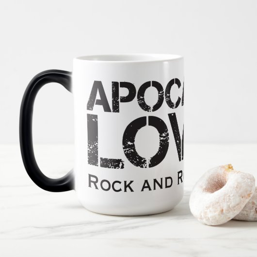 Amants apocalyptiques # depuis 1989 tasse de café (Avec donut)