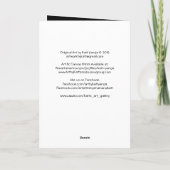 Amants de la nuit - carte de voeux originale d'art (Dos)