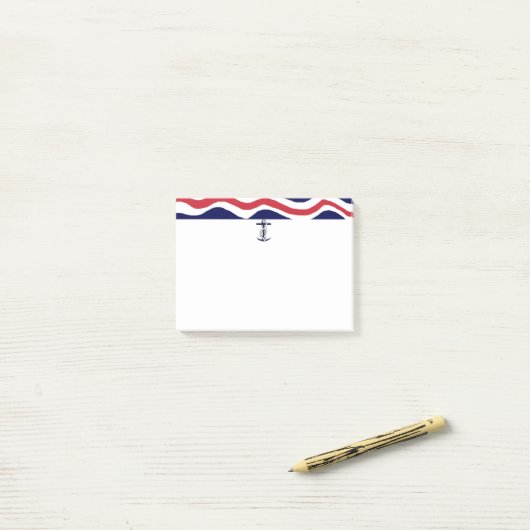 Amants nautiques de bateau de notes de post-it (Sur un bureau)