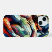 Amants s'étreignant dans le style de peinture à l' (Verso Horizontal)