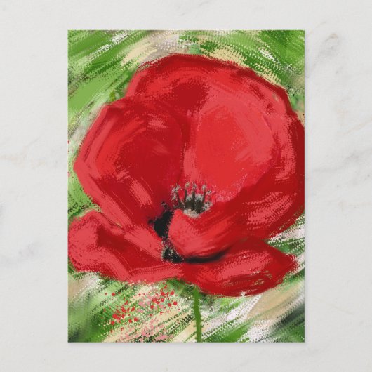 amapola briefkaart (Voorkant)