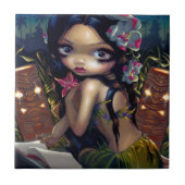 "Amara and the Book" Tile Tegeltje (Voorkant)