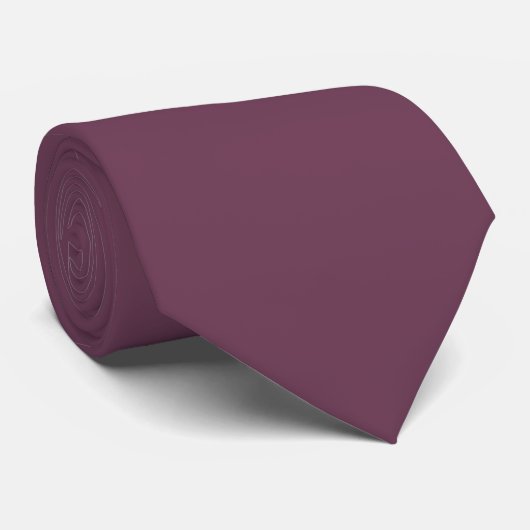 Amarant Effen Kleur Stropdas (Opgerold)