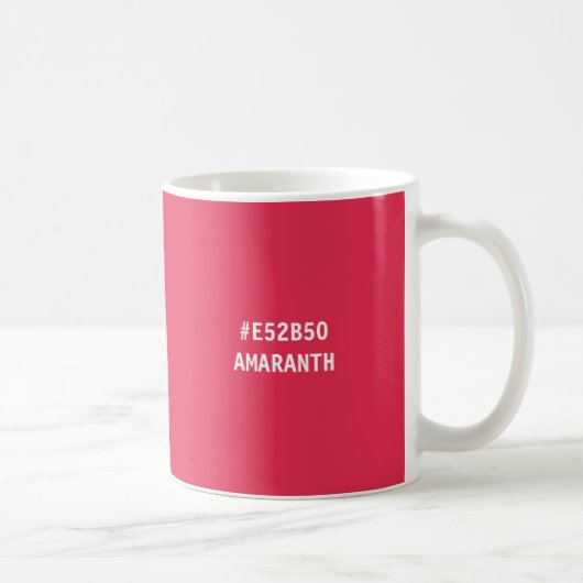 Amaranth HTML-kleurcode Mok (Rechts)