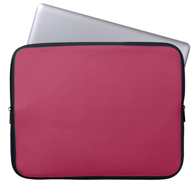 Amaranth Paars (vaste kleur) Laptop Sleeve (Voorkant)
