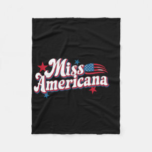 Amare Box Amerika 4 juli Miss Americana Retro Fleece Deken