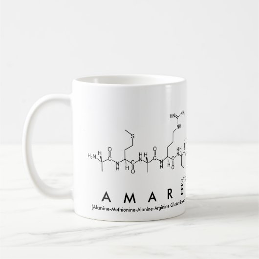 Amare peptide nom mug (Gauche)