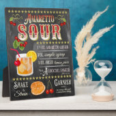 Amaretto Sour Chalkboard Recipe Fotoplaat (Zijkant)