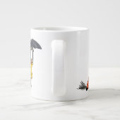 Amargasaurus Holding Paraplu en Koffer. Extra Grote Beker (Achterkant)