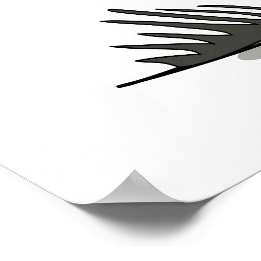 Amargasaurus Holding Paraplu en Koffer. Poster (Hoek)