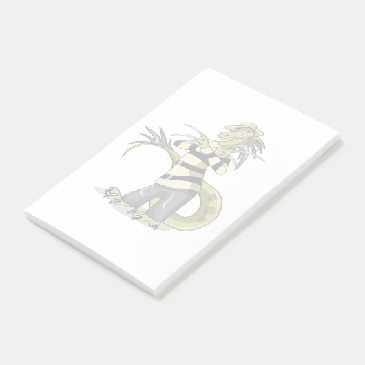 Amargasaurus Poseren als Freddy Krueger. Post-it® Notes (Schuin)
