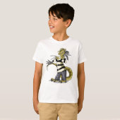 Amargasaurus Poseren als Freddy Krueger. T-shirt (Voorkant volledig)