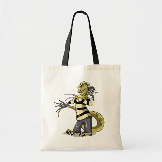 Amargasaurus Poseren als Freddy Krueger. Tote Bag (Voorkant)