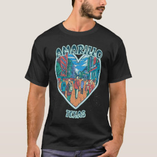 Amarillo in Texas Reis Souvenir Hart T-shirt