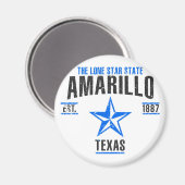 Amarillo Magneet (Voorkant / Achterkant)