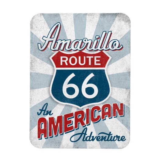 Amarillo Route 66 Amerika Texas Magneet (Verticaal)