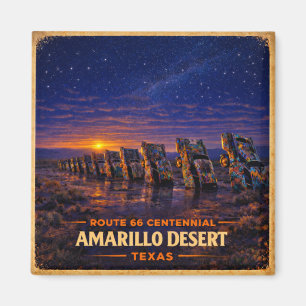 Amarillo Route 66 woestijn koelkast decor cadeau Magneet
