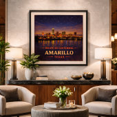 Amarillo Texas Eeuwfeest Poster