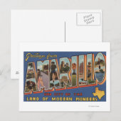 Amarillo, Texas - Grote letterscènes Briefkaart (Voorkant / Achterkant)