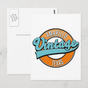 Amarillo Texas logo Briefkaart