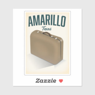 Amarillo texas reisposter sticker