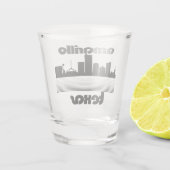 Amarillo Texas Shot Glas (Achterkant)