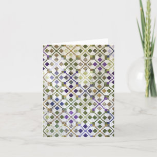 Amarna Scrappy Quilt Persoonlijke Wenskaart Feestdagen Kaart