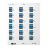 Amarré Chez Mackinac Étiquettes de adresse (Feuille entière)