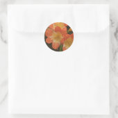 Amaryllis 2 ronde sticker (Tas)