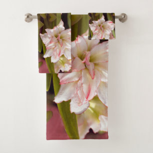 Amaryllis blanc ou Hippeastrum à double fleur