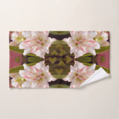 Amaryllis blanc ou Hippeastrum à double fleur (Serviette à main)