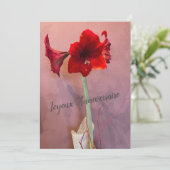 Amaryllis bloem (Staand voorkant)