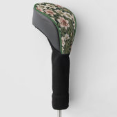 Amaryllis  bloemmotief golfheadcover (Schuin)