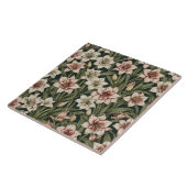 Amaryllis bloemmotief tegeltje (Zijkant)