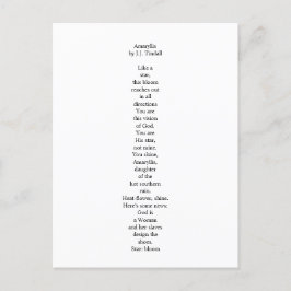 Amaryllis-Briefkaart Briefkaart