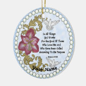 Amaryllis Christelijk Alle dingen Keramisch Ornament (Links)