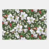 Amaryllis, Holly & Doves Inpakpapier Vel (Voorkant)