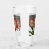 Amaryllis in Snow Red Holiday Winter Floral Glas (Rechts)