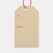  Amaryllis Kerstvrolijkheid Cadeaulabel (Achterkant)