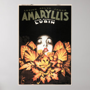 AMARYLLIS Lubin Flowers Cosmetics Soap Losse Poster
