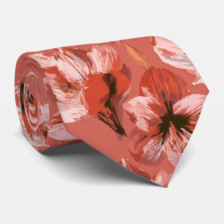 Amaryllis Patroon Vaderdag Moderne Trouw Stropdas