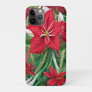 Amaryllis Poinsettia Hybrid AI Art iPhone 11 Pro Hoesje