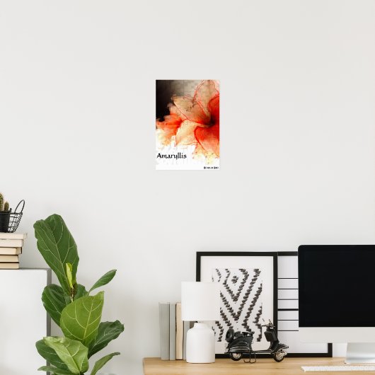 Amaryllis Poster (Thuiskantoor)