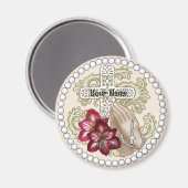 Amaryllis Rosary Magneet (Voorkant / Achterkant)