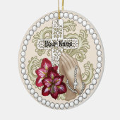 Amaryllis Rozenkrans ornament (Links)
