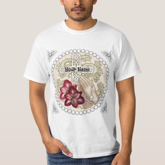Amaryllis Rozenkrans T-shirt op maat (Voorkant)