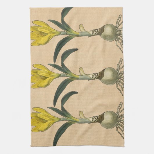 Amaryllis Tulip Botanische tuinklep Theedoek (Verticaal)