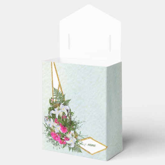 Amaryllis, Witte leugens en veerboten Bouquets Bedankdoosjes (Geopend)