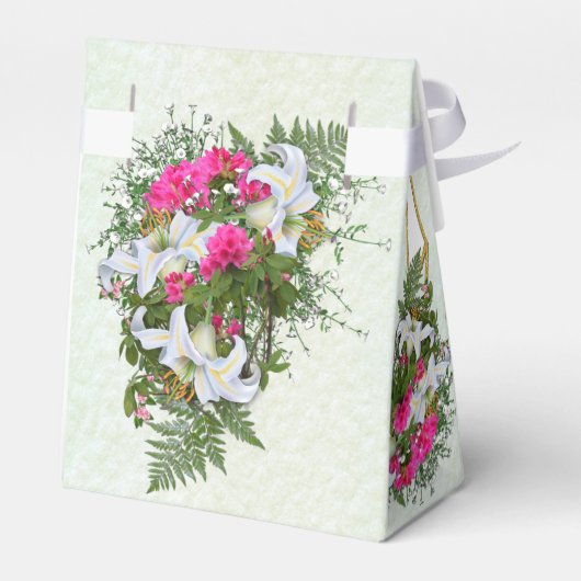 Amaryllis, Witte leugens en veerboten Bouquets Bedankdoosjes (Achterkant)