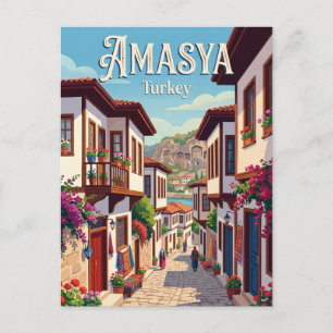 Amasya Oude Stad Steeg Turkije Briefkaart